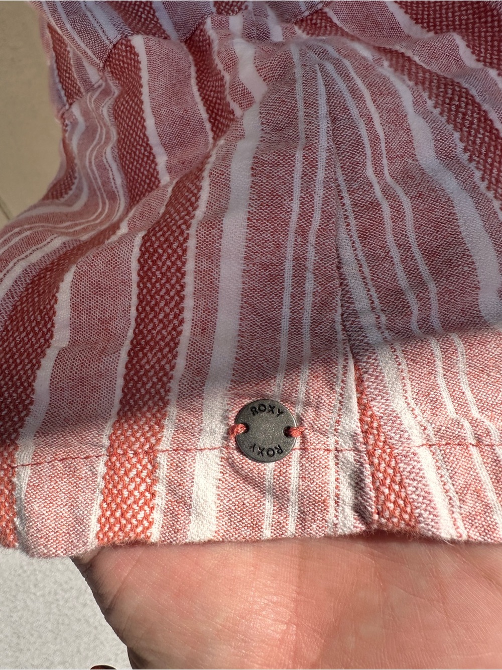 Pink Striped Button-Front One-Piece Dress - Picture 4 of 4